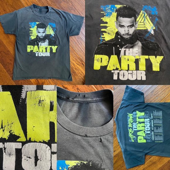 Chris Brown The Party Tour Concert T-shirt Size L - Picture 4 of 4